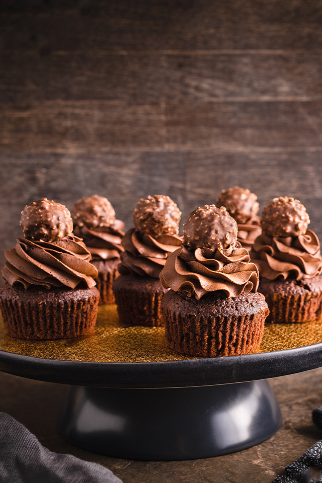 Cupcakes mit Ferrero Rocher