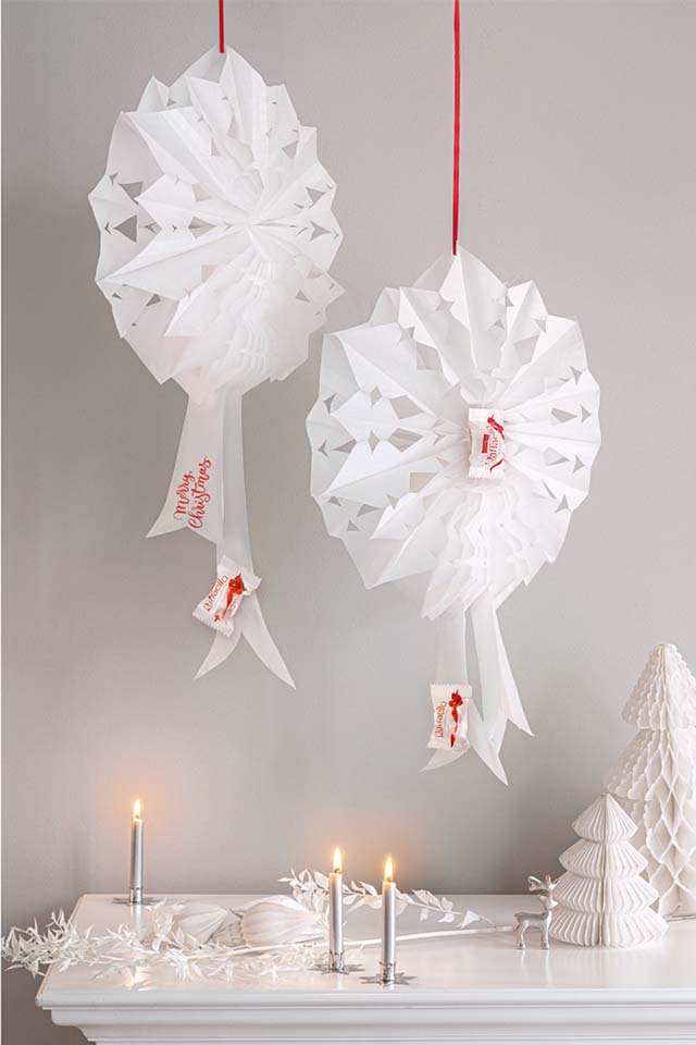 Weihnachtssterne basteln aus Brottten