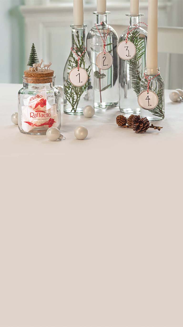 Adventskranz aus Flaschen