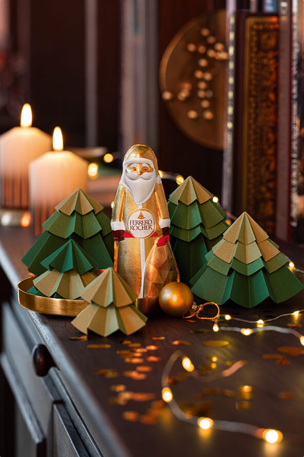 Winterwäldchen aus Papier