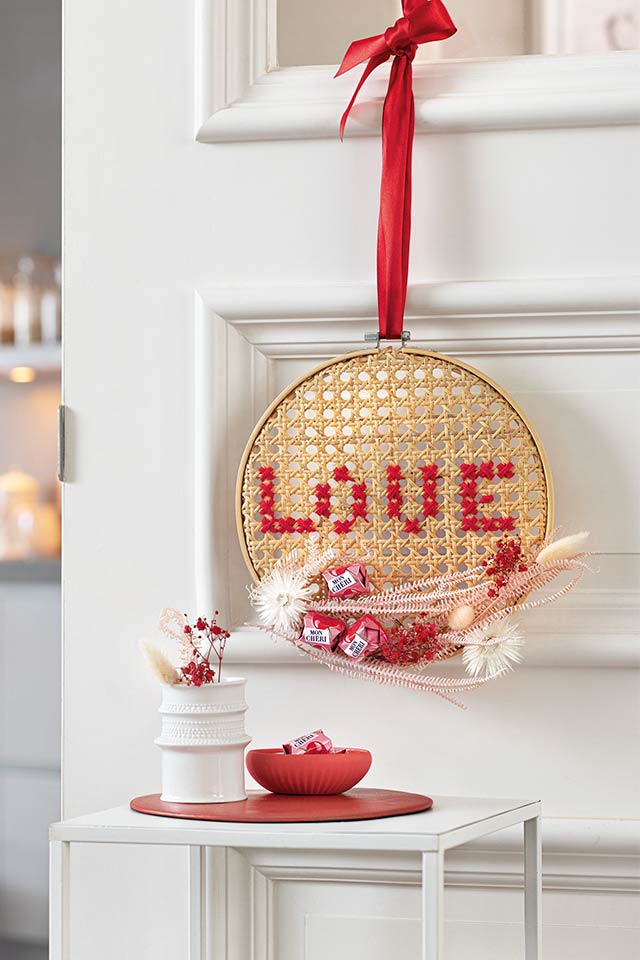 Kranz aus Wiener Geflecht