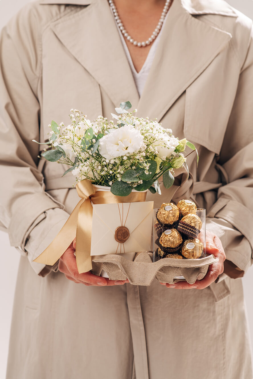 Überraschungs-Blumenstrauß